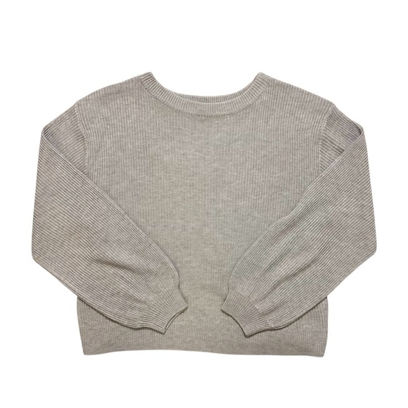 NWOT Lululemon Reversible Crossover Sweater - Heathered Light Grey SZ 6 - Picture 3 of 7